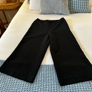 Kenneth Cole wide leg cropped trouser black size 6